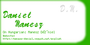 daniel manesz business card